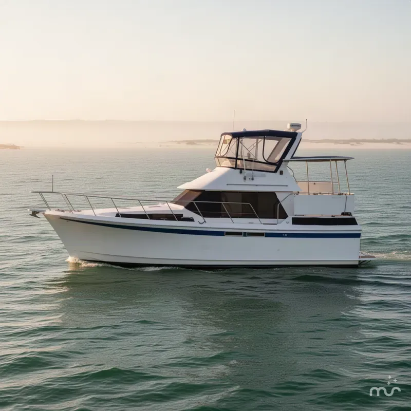 Slide: The Image of Present 38' Sundeck Nautique 1986 - 2