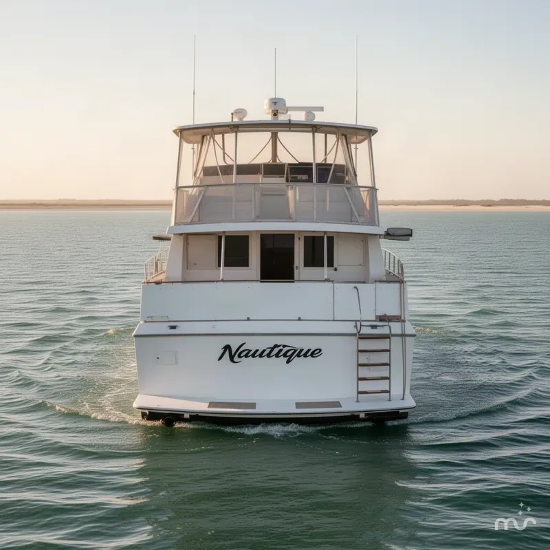Slide: The Image of Present 38' Sundeck Nautique 1986 - 3