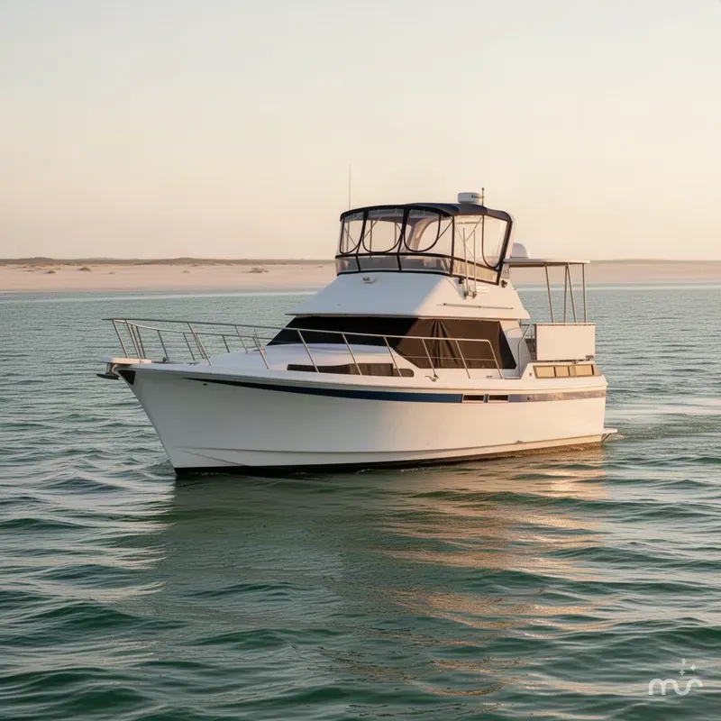 Slide: The Image of Present 38' Sundeck Nautique 1986 - 4