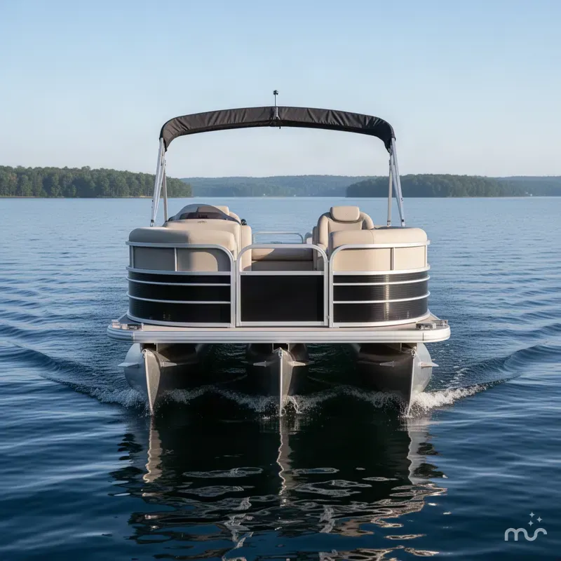 Slide: The Image of Sun Tracker Party Barge 22 DLX XP3 Tritoon & 150HP Mercury 4Stroke 2016 - 3
