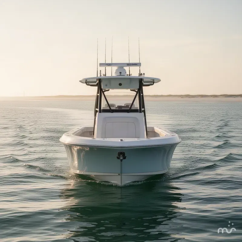 Slide: The Image of Sea Born LX27 Center Console 2027 - 2