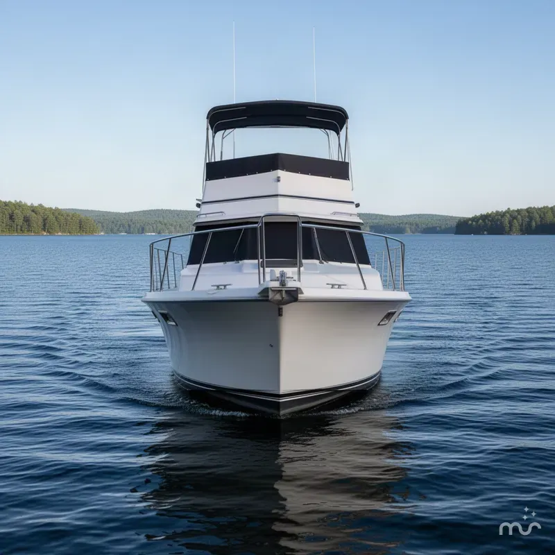 Slide: The Image of Carver Yachts 3607 Aft Cabin Motor Yacht 1989 - 1