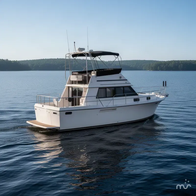 Slide: The Image of Carver Yachts 3607 Aft Cabin Motor Yacht 1989 - 2