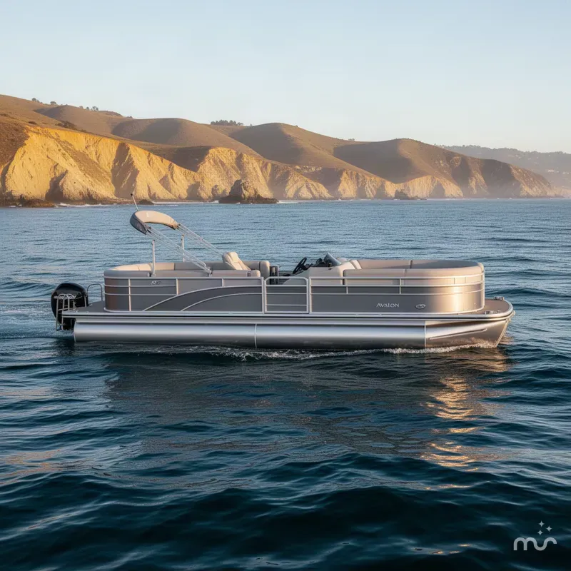 Slide: The Image of Avalon 25' LSZ platinum Quad lounge Shift w/ 200HP Mercury! 2027 - 2
