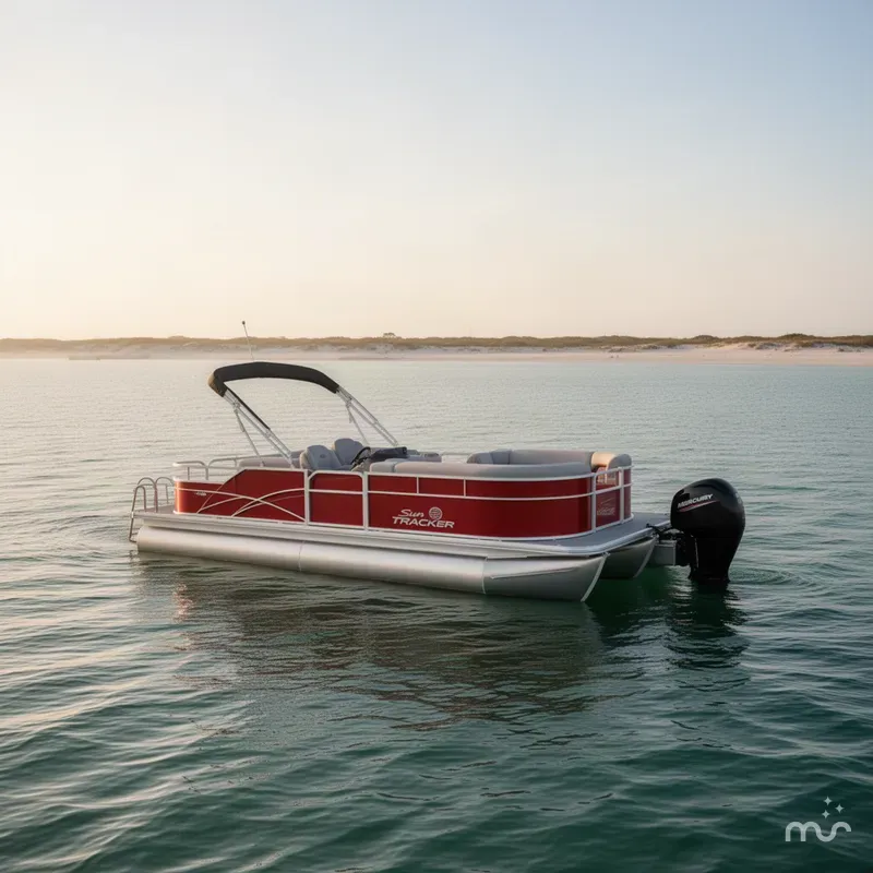 Slide: The Image of Sun Tracker Party Barge 22 DLX 2027 - 2