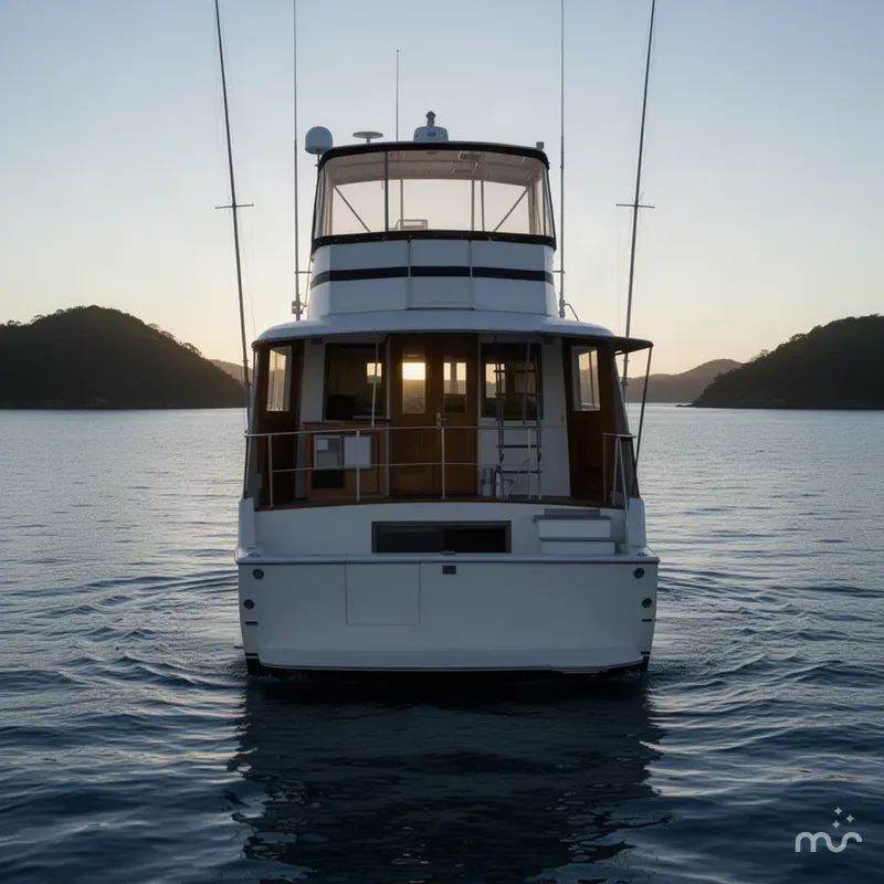 Slide: The Image of Hatteras 53 Yacht Fisherman 1979 - 1