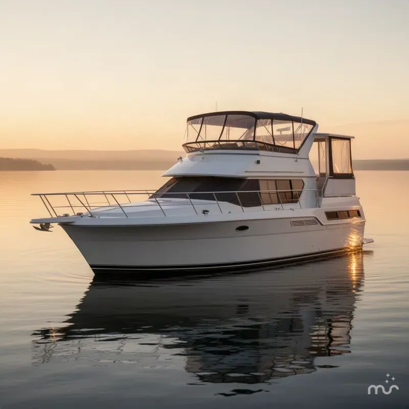 Slide: The Image of Carver Yachts 370 Aft Cabin Motoryacht 1996 - 2