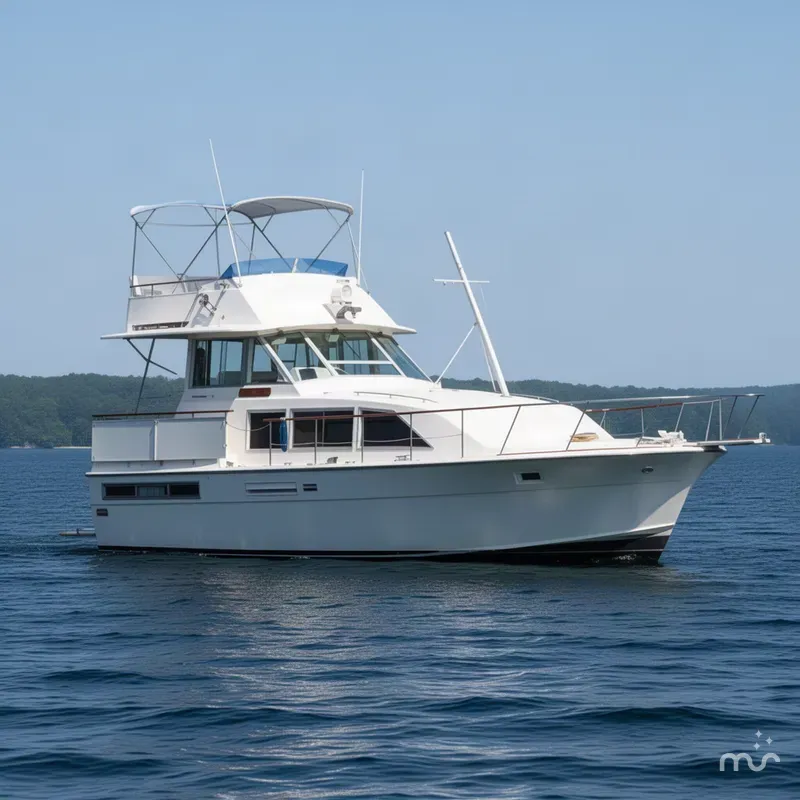 The Image of Bertram 42 Flybridge Motor Yacht 1974 - 0