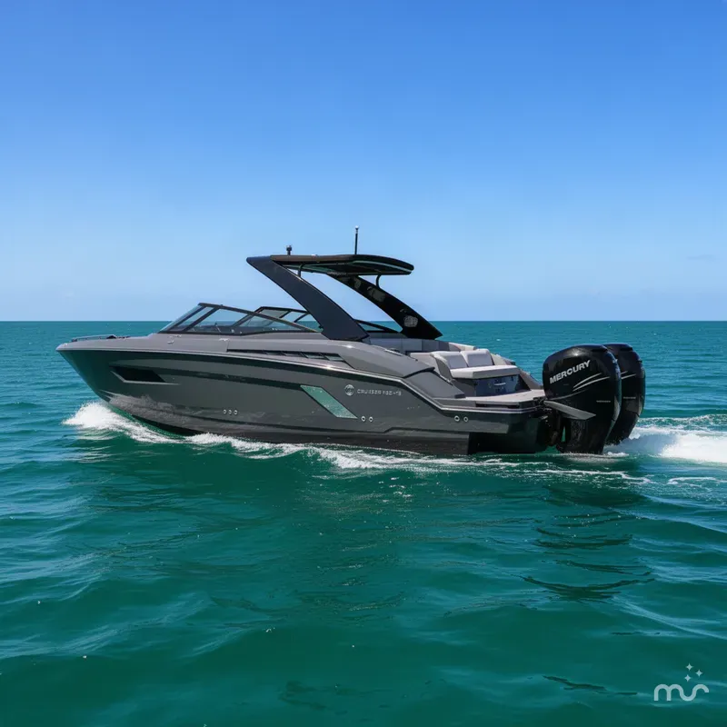 Slide: The Image of Cruisers 338 Outboard 2020 - 1