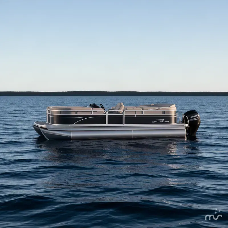 Slide: The Image of Sun Tracker Party Barge 22 DLX 2024 - 2
