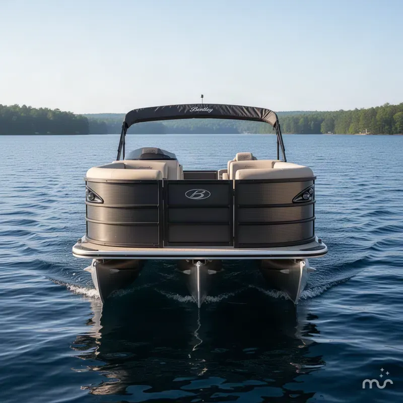 Slide: The Image of Bentley Pontoons Legacy 220 Swingback & Honda 4-Stroke EFI 2027 - 1