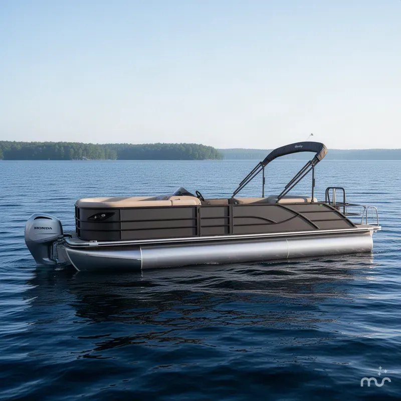 Slide: The Image of Bentley Pontoons Legacy 220 Swingback & Honda 4-Stroke EFI 2027 - 2
