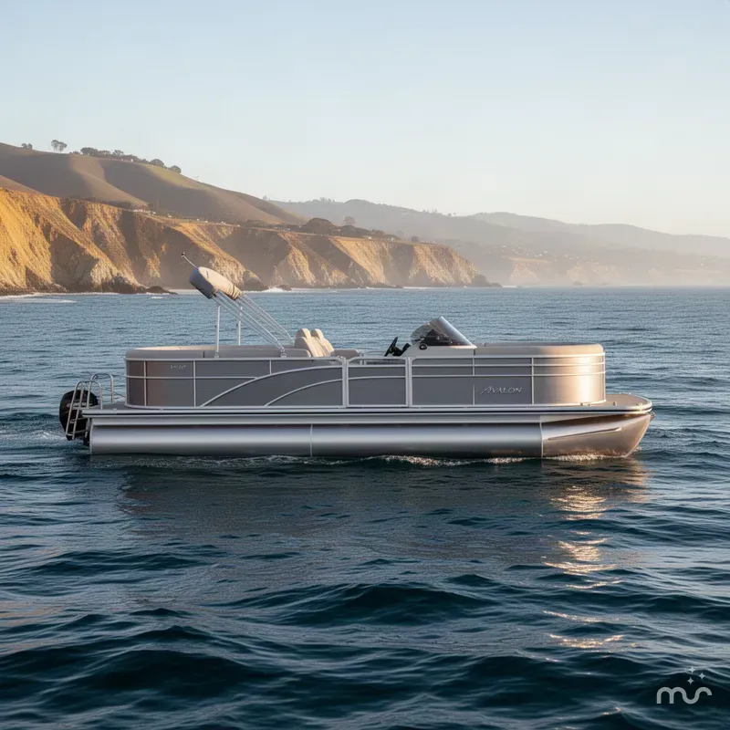 Slide: The Image of Avalon 23' Venture 85 Platinum Elite Windshield w/ 150HP Mercury! 2027 - 2