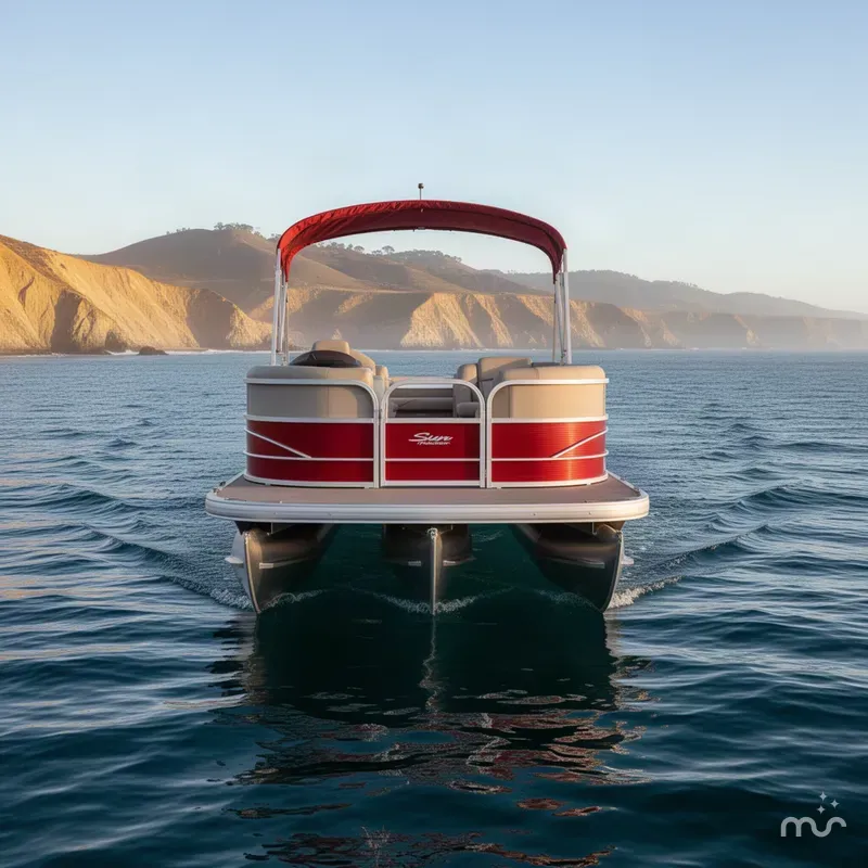 Slide: The Image of Sun Tracker PARTY BARGE 20 DLX w/ 90HP Mercury! 2016 - 3
