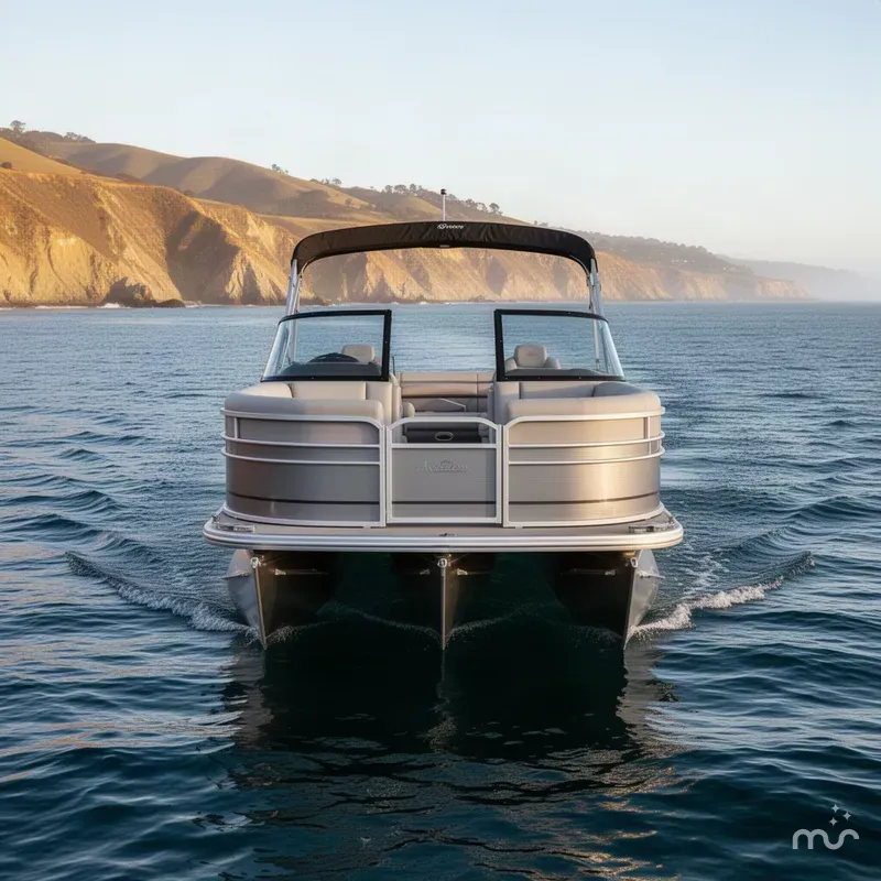 Slide: The Image of Avalon 25' Catalina Platinum Quad Lounge Shift Windshield w/ 250HP Mercury Verado! 2027 - 1