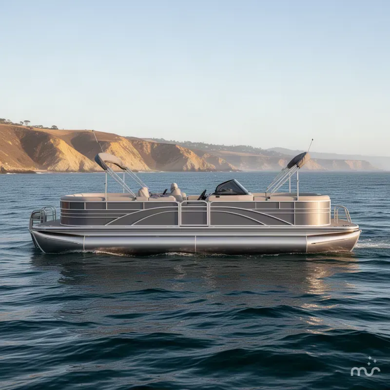 Slide: The Image of Avalon 25' Catalina Platinum Quad Lounge Shift Windshield w/ 250HP Mercury Verado! 2027 - 2