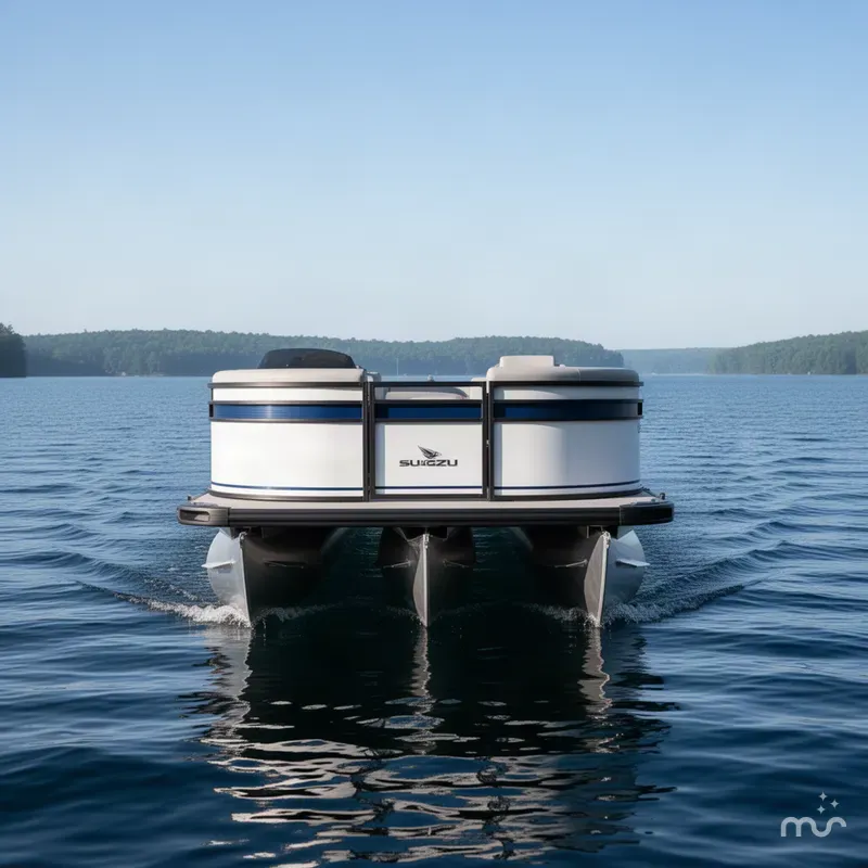 Slide: The Image of Viaggio V22U White W/Blue Accent, Tri-Toon, Suzu 2026 - 2
