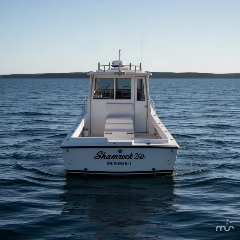 Slide: The Image of Shamrock 260 Mackinaw 1990 - 2