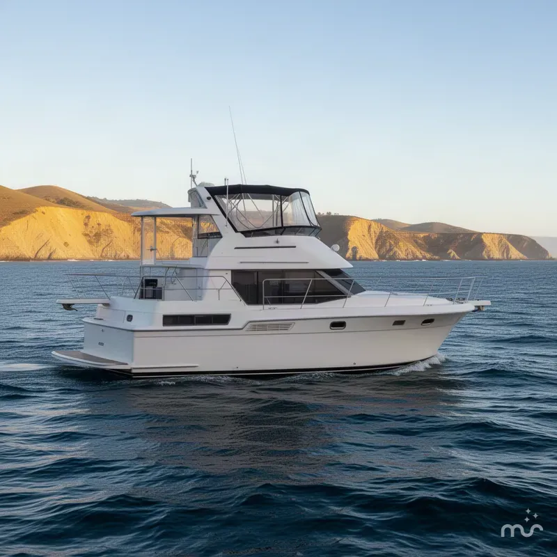 Slide: The Image of Carver Yachts 355 Aft Cabin Motor Yacht 1995 - 1