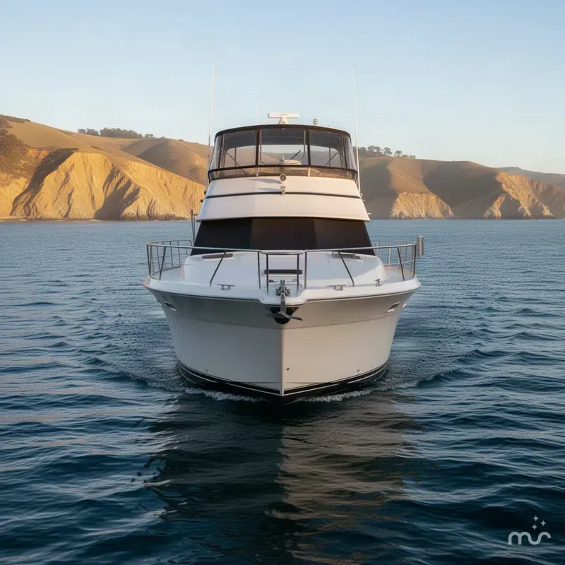 Slide: The Image of Carver Yachts 355 Aft Cabin Motor Yacht 1995 - 2