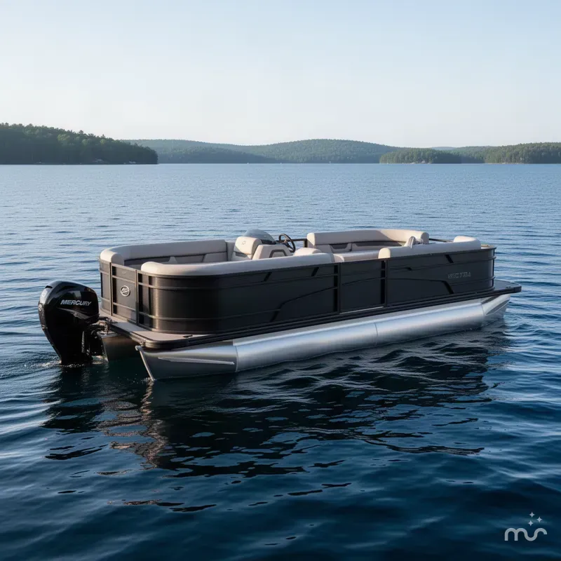 Slide: The Image of Princecraft Vectra 23 Quad Lounge Pontoon & Mercury 4-Stroke EFI 2027 - 2