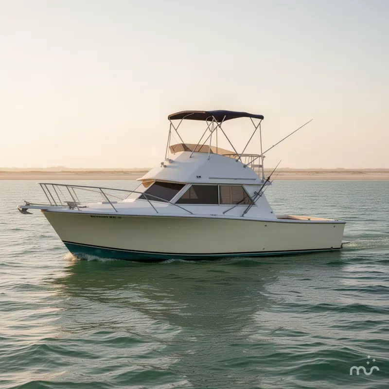 Slide: The Image of Bertram 28 Flybridge Cruiser 1976 - 2