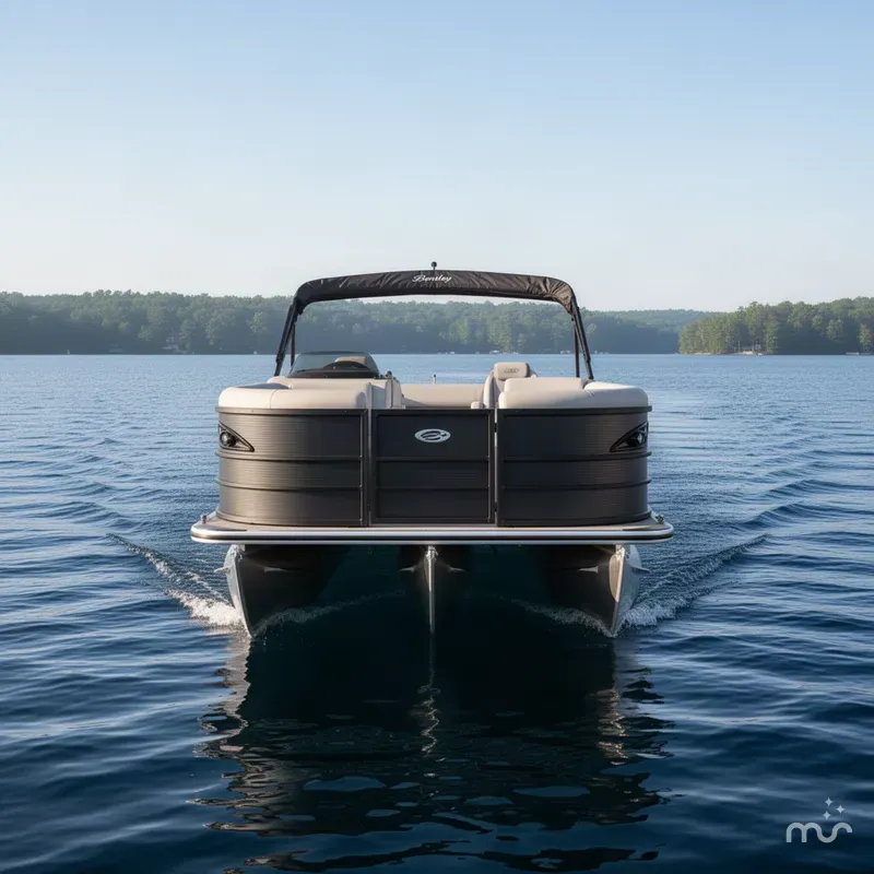 Slide: The Image of Bentley Pontoons Legacy 220 Swingback & Honda 4-Stroke EFI 2027 - 1