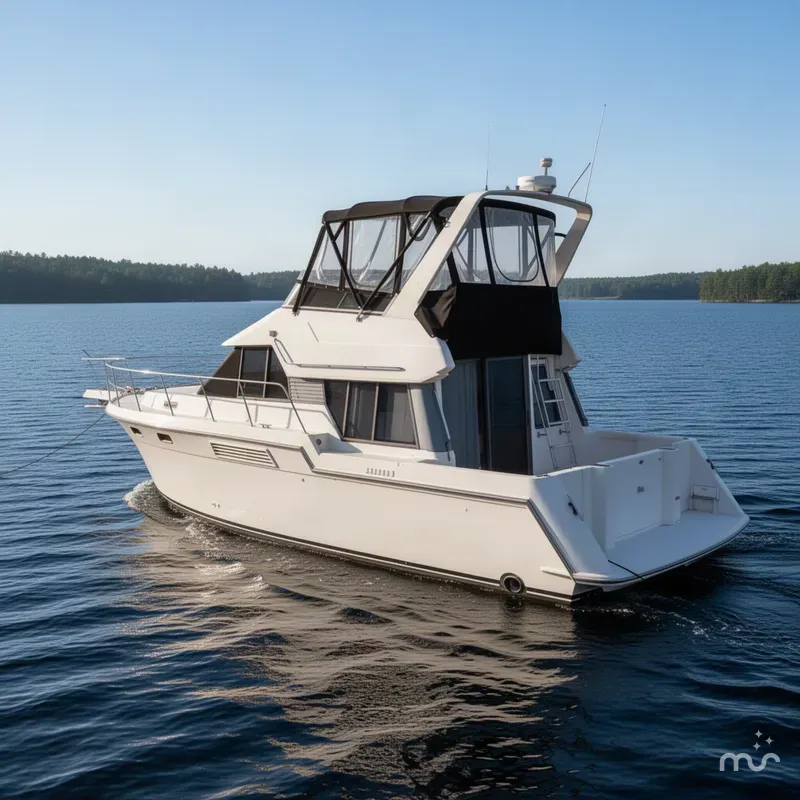 Slide: The Image of Carver Yachts 370 Voyager 1995 - 2