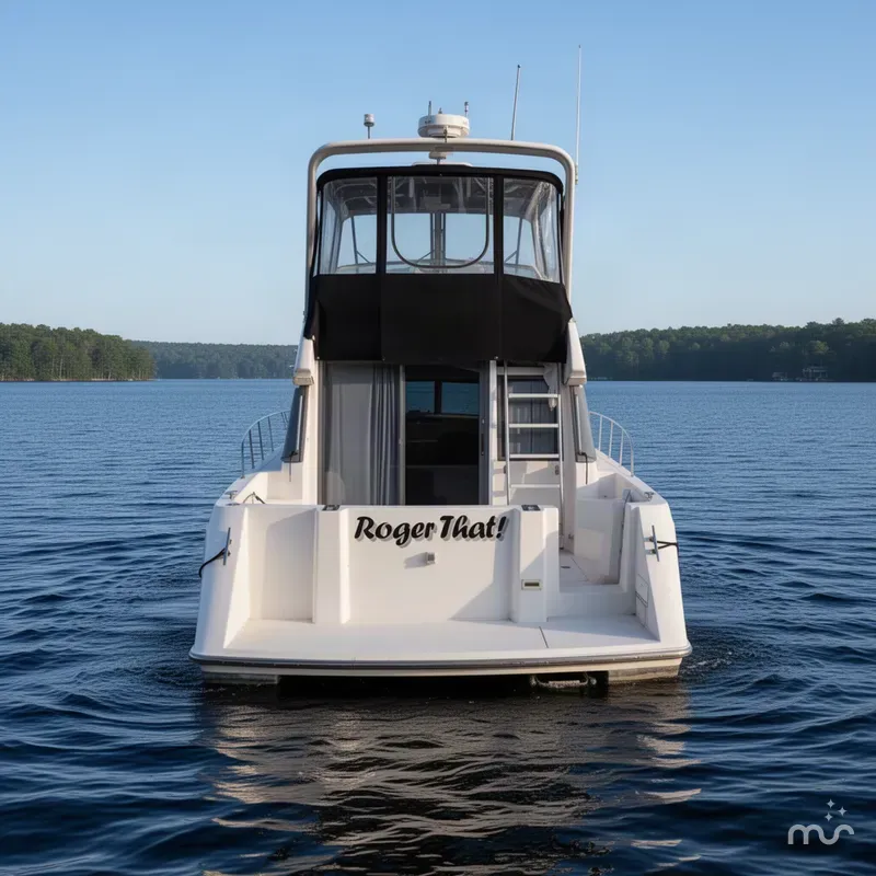 Slide: The Image of Carver Yachts 370 Voyager 1995 - 3