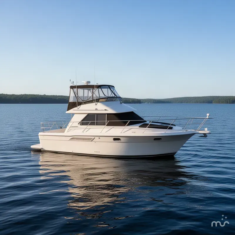 Slide: The Image of Carver Yachts 370 Voyager 1995 - 4