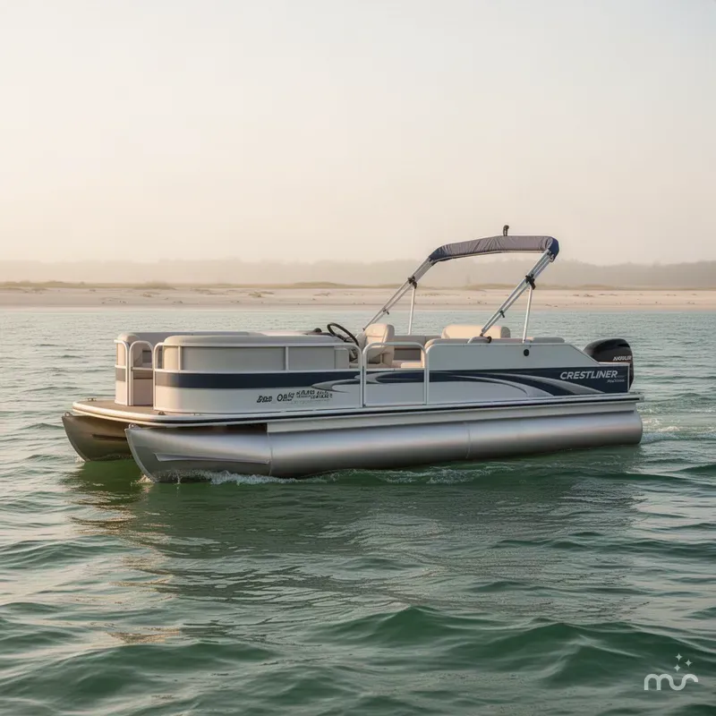 Slide: The Image of Crestliner Angler 2285 PONTOON 2004 - 1