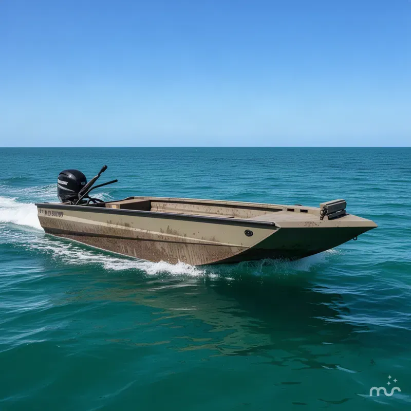 Slide: The Image of Excel Shallow Water F4 Pro Hull 185-5400 MUD BUDDY 2027 - 2