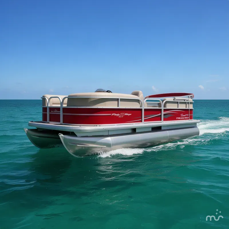 The Image of Sun Tracker Party Barge 18 DLX 2017 - 0