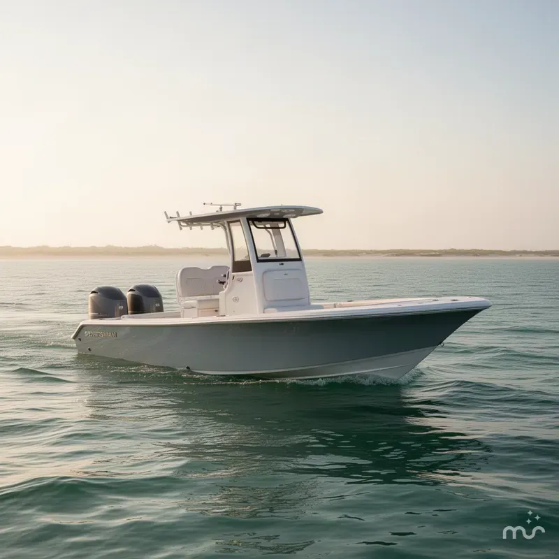 Slide: The Image of Sportsman Masters 227 Bay Boat 2025 - 2