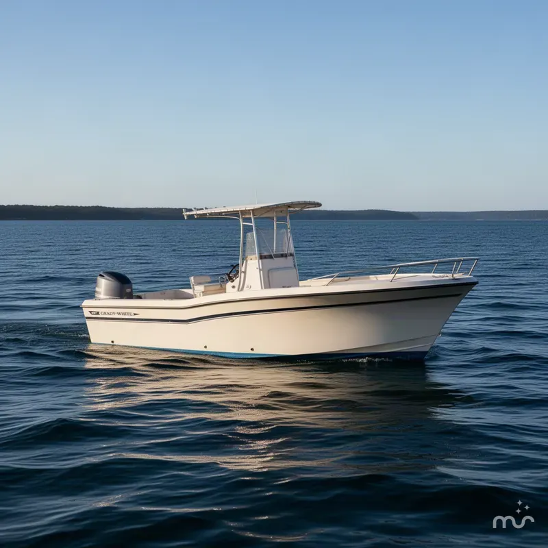 Slide: The Image of Grady-White Fisherman 249 1986 - 1