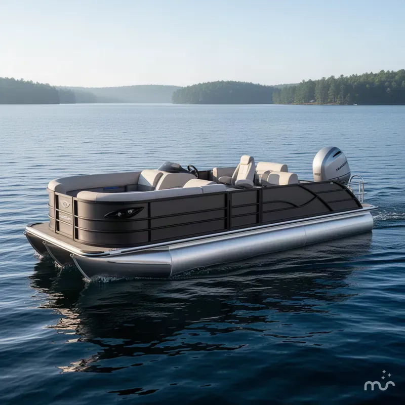 The Image of Bentley Pontoons Legacy 223 QSB Swingback Tritoon & Honda 4-Stroke EFI 2027 - 0