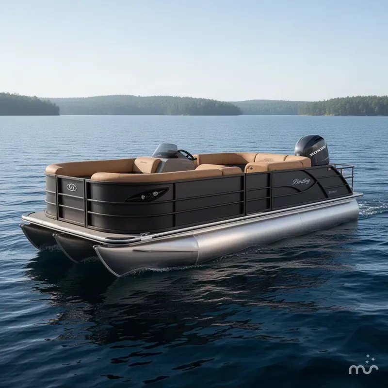 The Image of Bentley Pontoons Legacy 223 Swingback Tritoon & Honda 4-Stroke EFI 2027 - 0