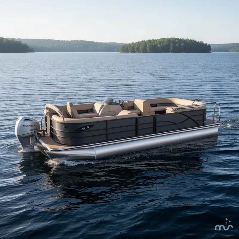 The Image of Bentley Pontoons Legacy 220 Navigator Quad Lounge & Honda 4-Stroke EFI 2027 - 0