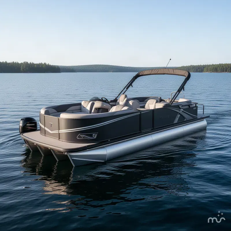Slide: The Image of Tahoe LTZ 2385 Quad Lounge 300HP Tritoon 2027 - 2