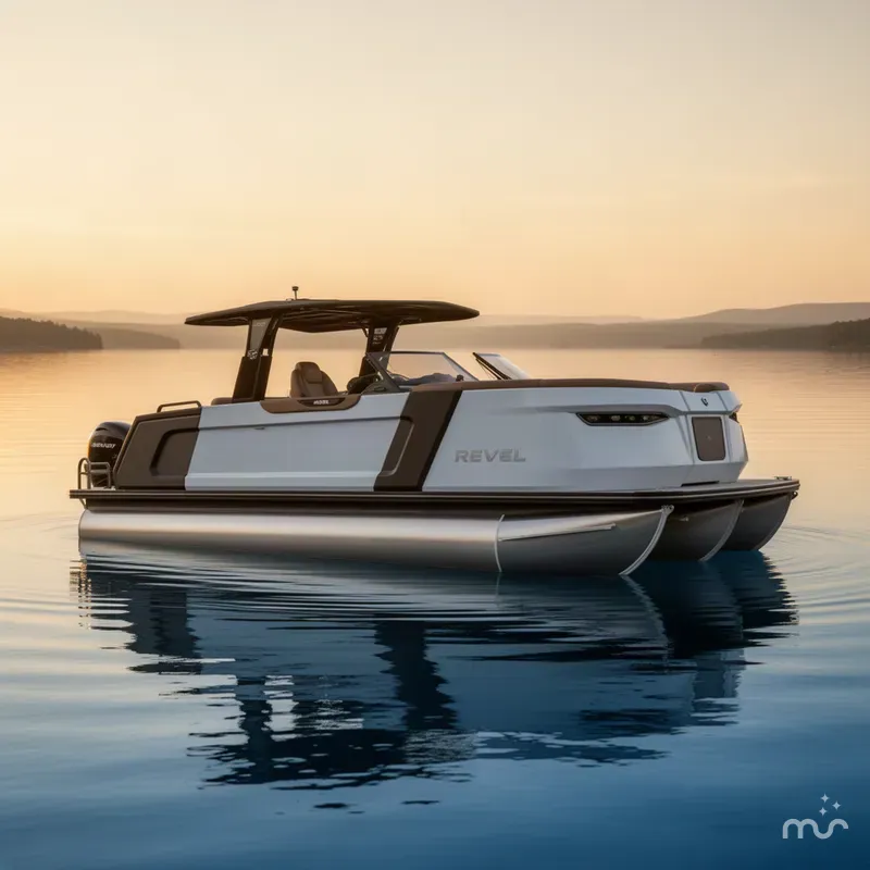 Slide: The Image of Revel Pontoons by Correct Craft RS25L 2027 - 4