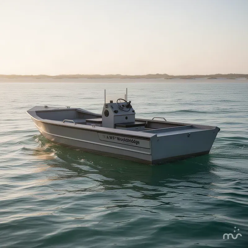 Slide: The Image of A M F Wooldridge 19' Tunnel Skiff 2000 - 1