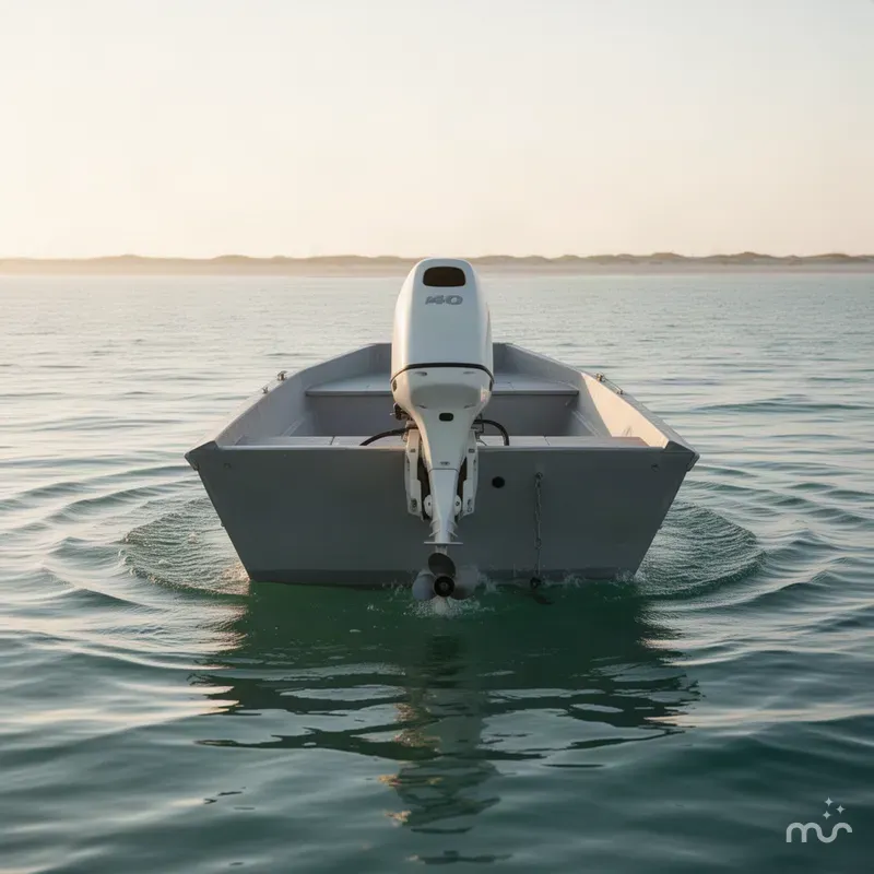 Slide: The Image of A M F Wooldridge 19' Tunnel Skiff 2000 - 2