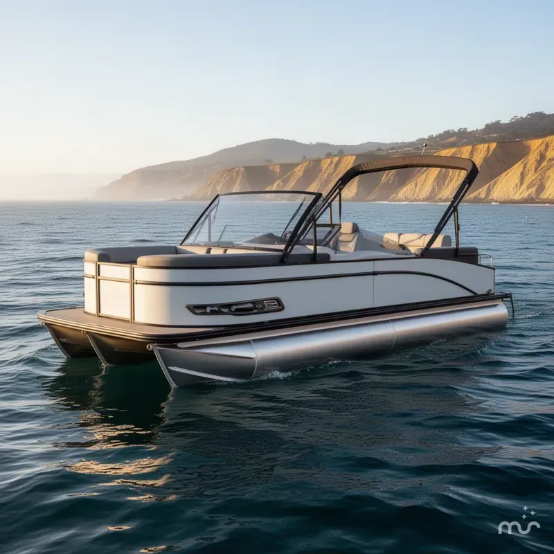 Slide: The Image of Avalon 25' Avalon Catalina Platinum Quad lounge Shift Windshield w/ 250HP Mercury Verado! 2027 - 0