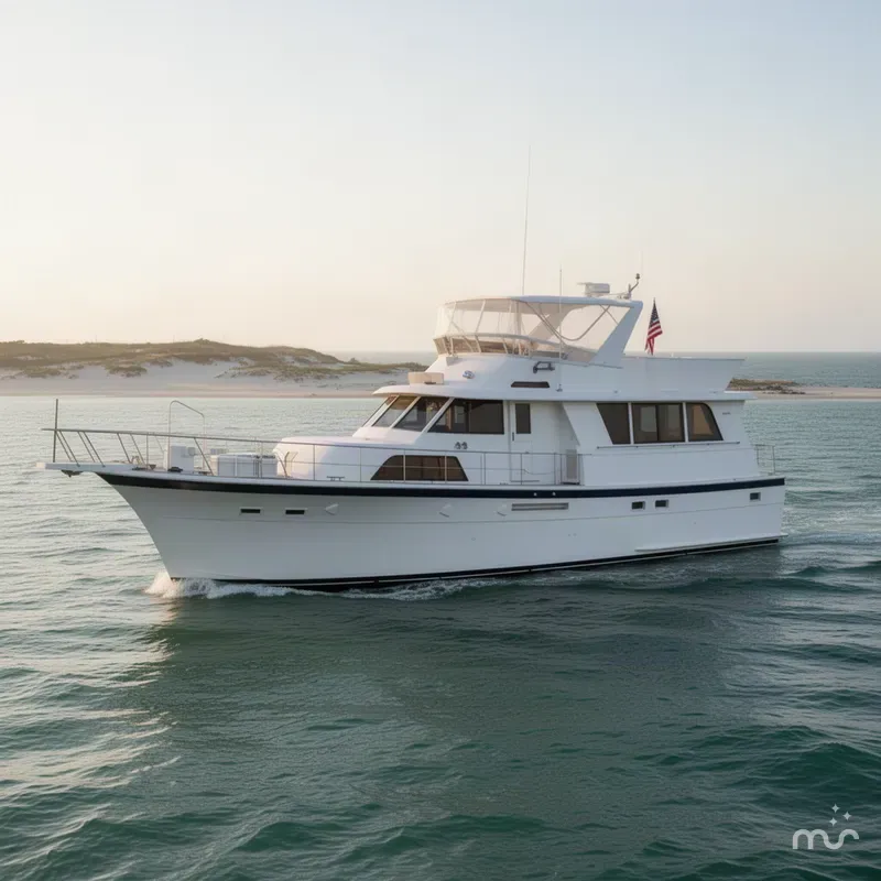 Slide: The Image of Hatteras 53 Extended Deckhouse Motor Yacht 1985 - 2