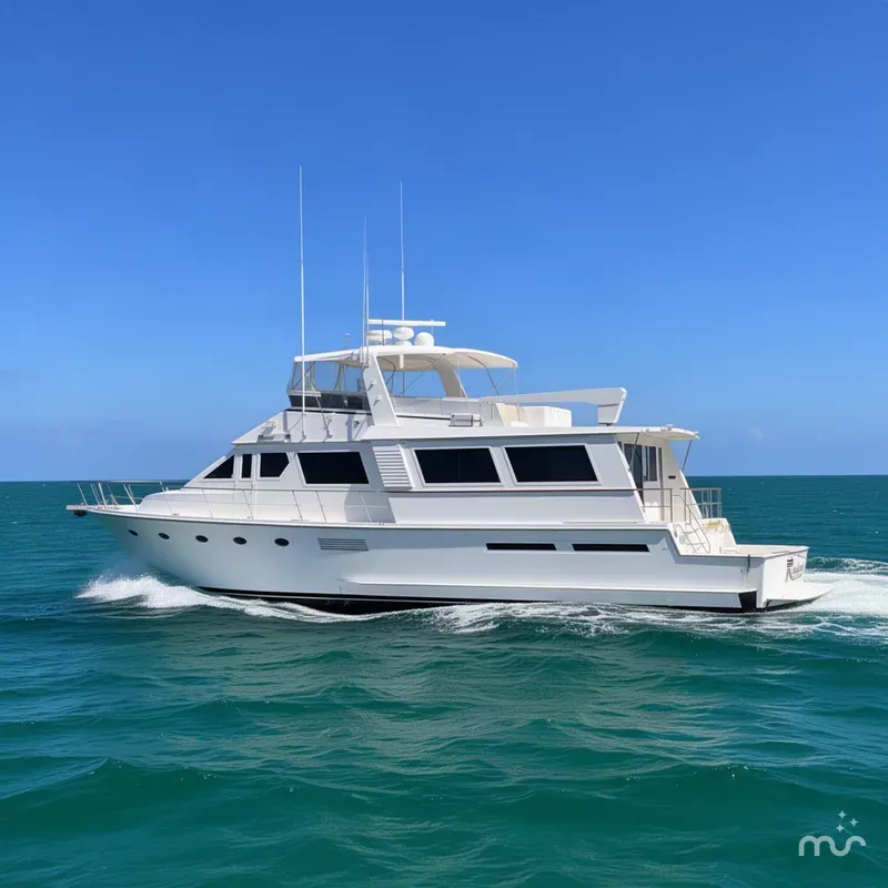 Slide: The Image of Viking 70 Cockpit Motor Yacht 1988 - 2