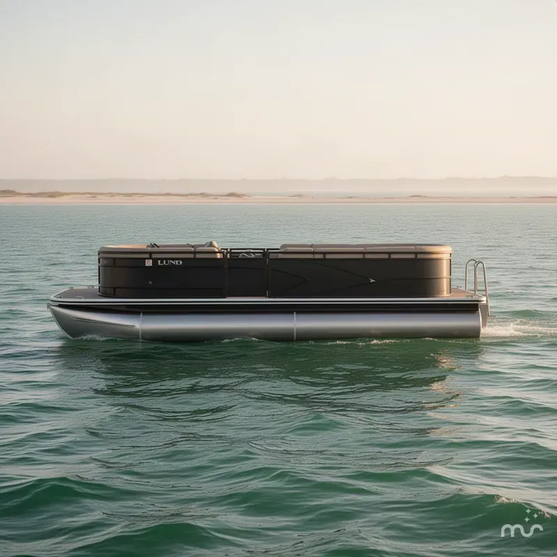 Slide: The Image of Lund LX220 Pontoon Cruise 2017 - 1