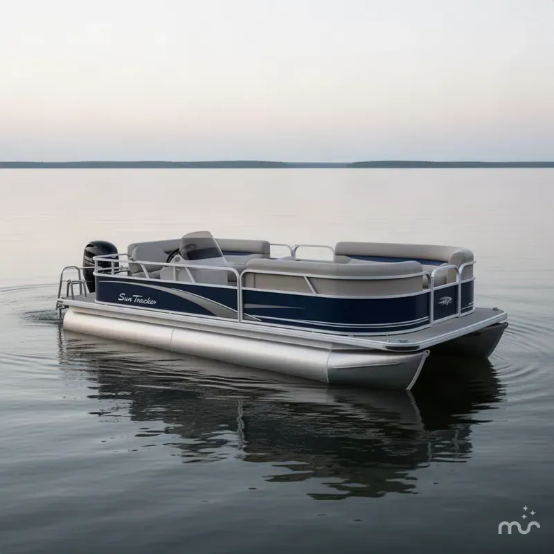 The Image of Sun Tracker Party Barge 18 DLX 2013 - 0