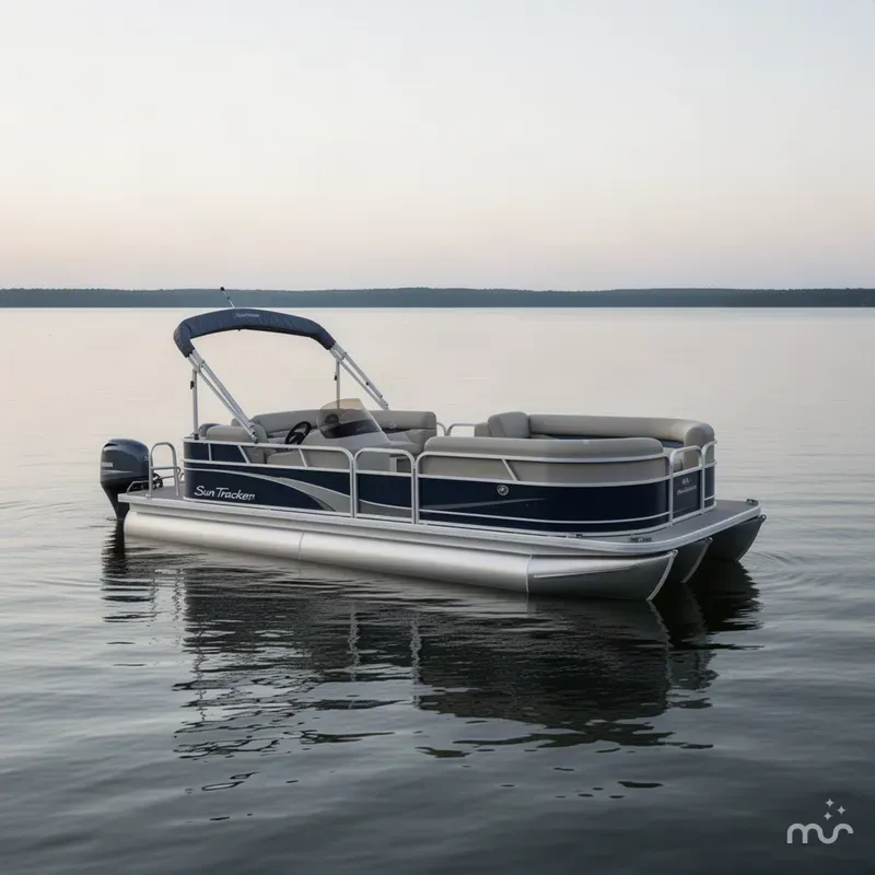 Slide: The Image of Sun Tracker Party Barge 18 DLX 2013 - 2