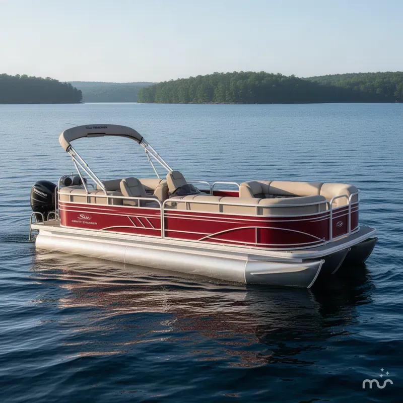 Slide: The Image of Sun Tracker Party Barge 24 DLX 2021 - 1