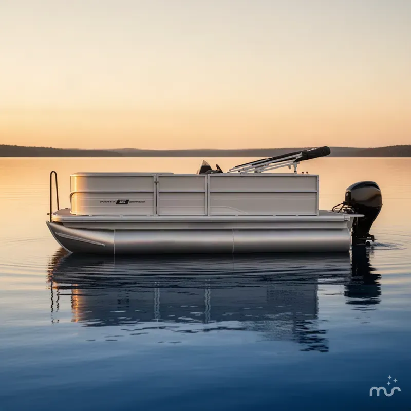 Slide: The Image of Sun Tracker Party Barge 16 DLX 2027 - 2